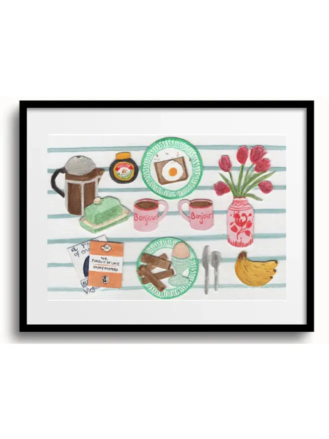 Large Vaisselle Breakfast Print
