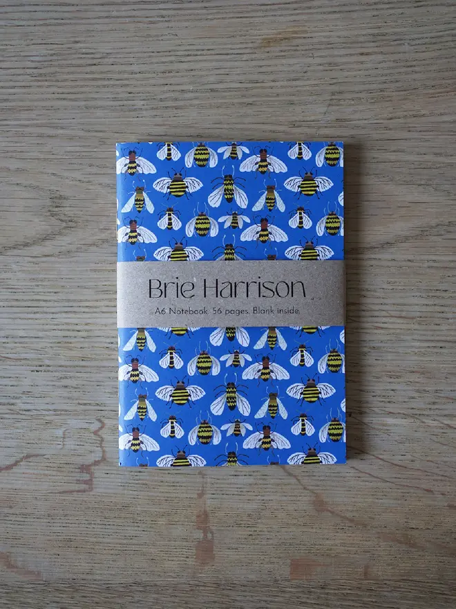illustrated bees notebook
