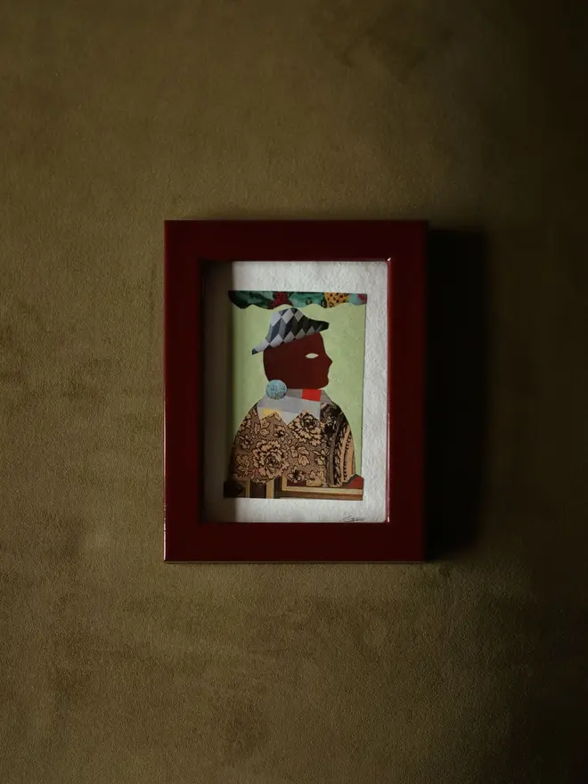 burgundy lacquered frame