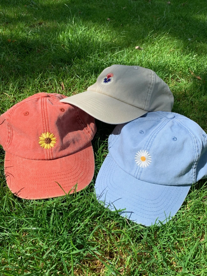 Personalised Summer Flower Caps