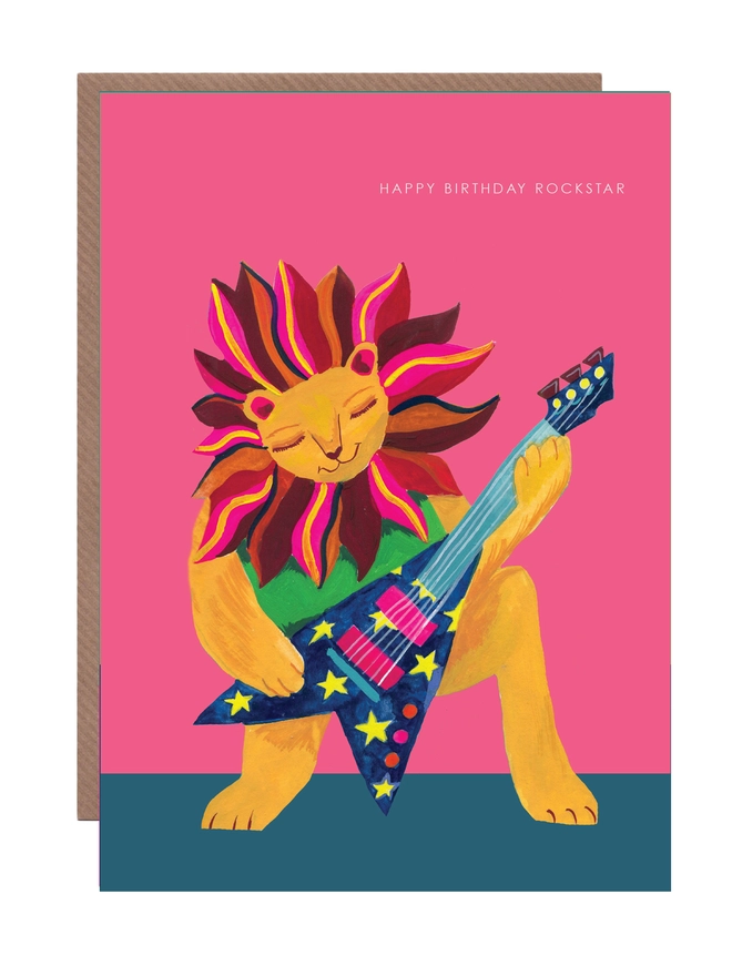 lion birthday card