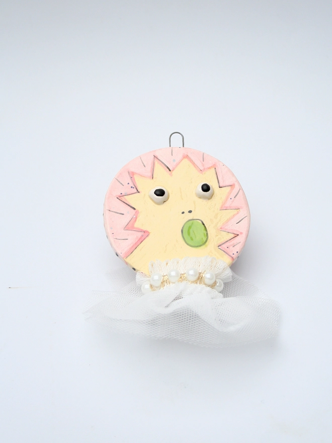 Ceramic Christmas tree Decoration of Choir Boy handmade