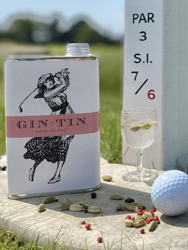 Golf Ladies Tin An Ace Gin!