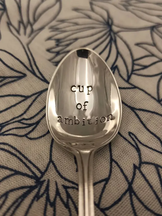 'Cup Of Ambition, What Would Dolly Do?' Vintage Spoon