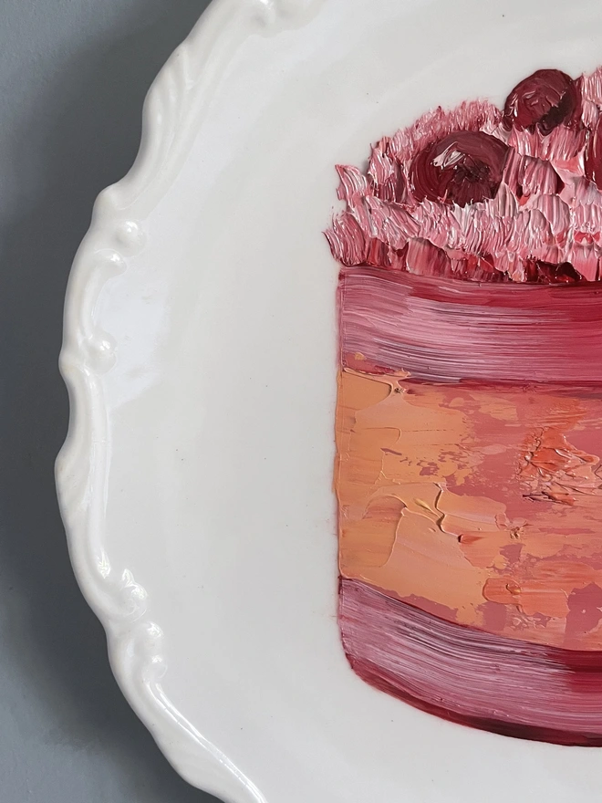 detail of gateau oil painting