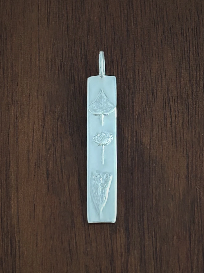 Sisterhood Bar Pendant - Sterling Silver