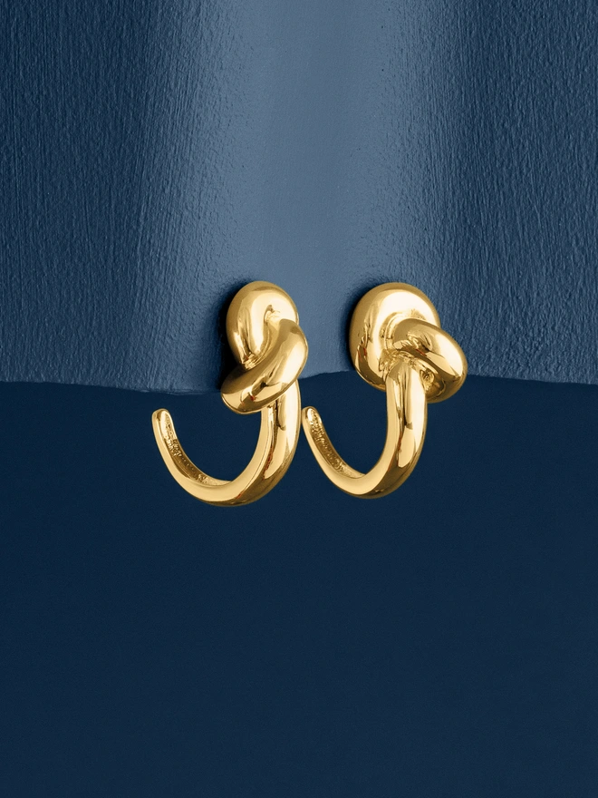 Loel Gold Knot Hoop Earrings