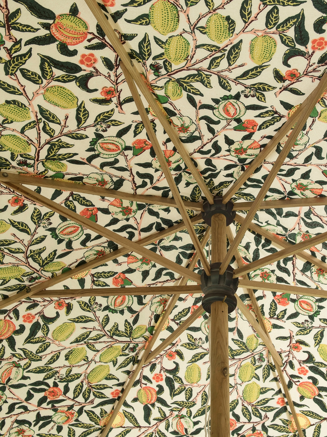 Patterned Octagonal Garden Parasol
