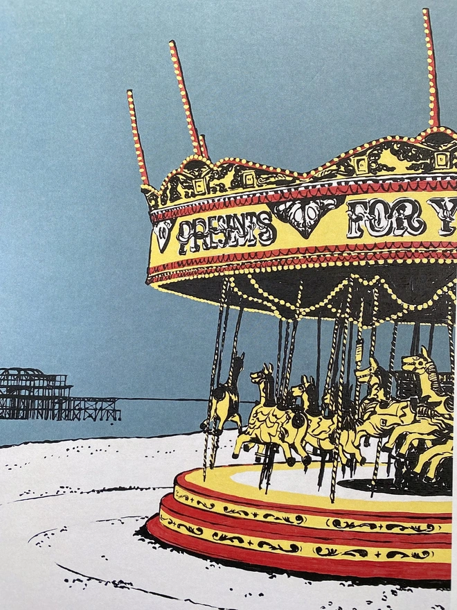 Carousel print details