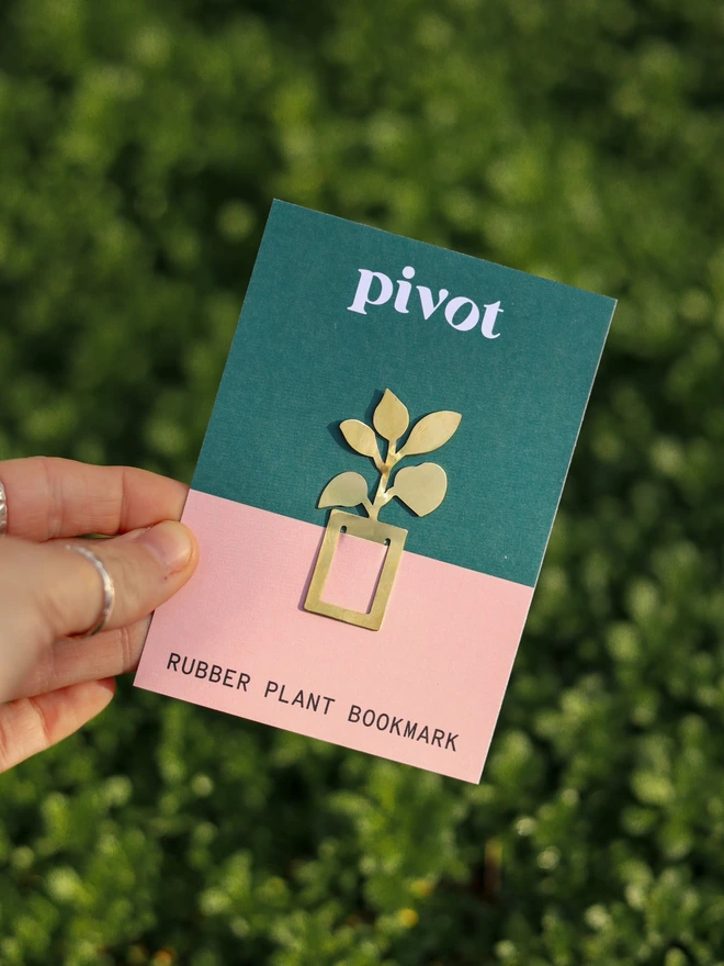 Brass Houseplant Bookmark