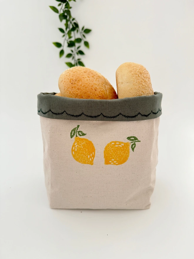 fabric bread basket