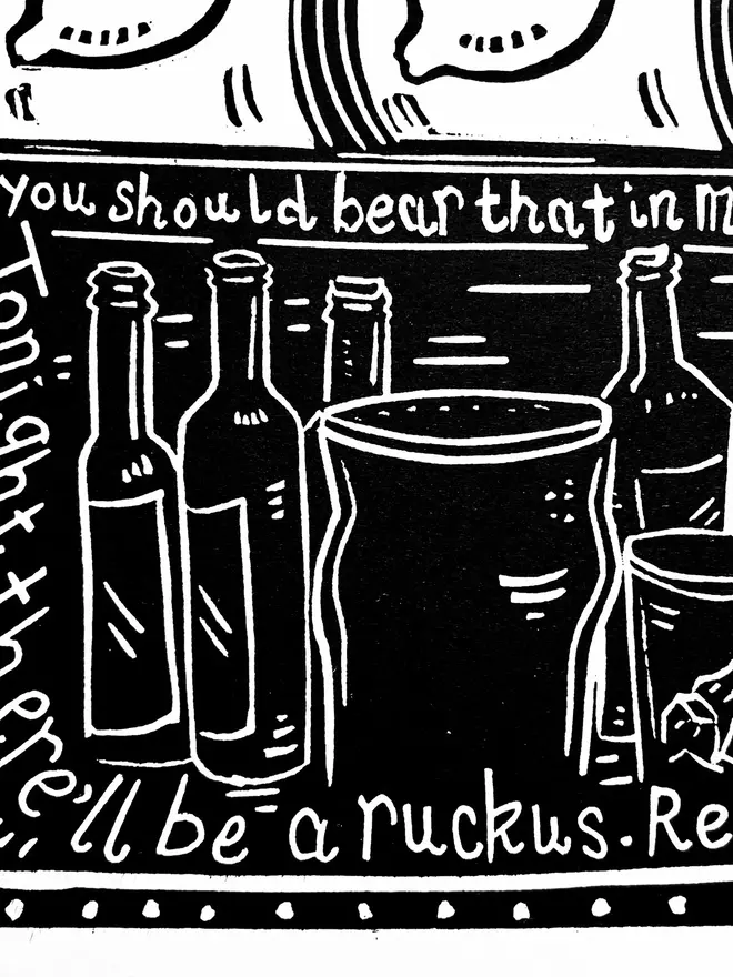 view from the afternoon arctic monkeys lyric print