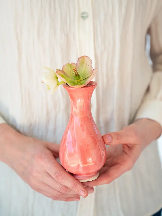 small bud vase, jenny hopps pottery