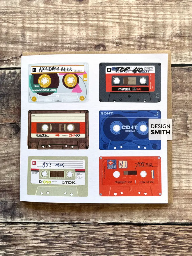 Tapes - Blank Greetings Card