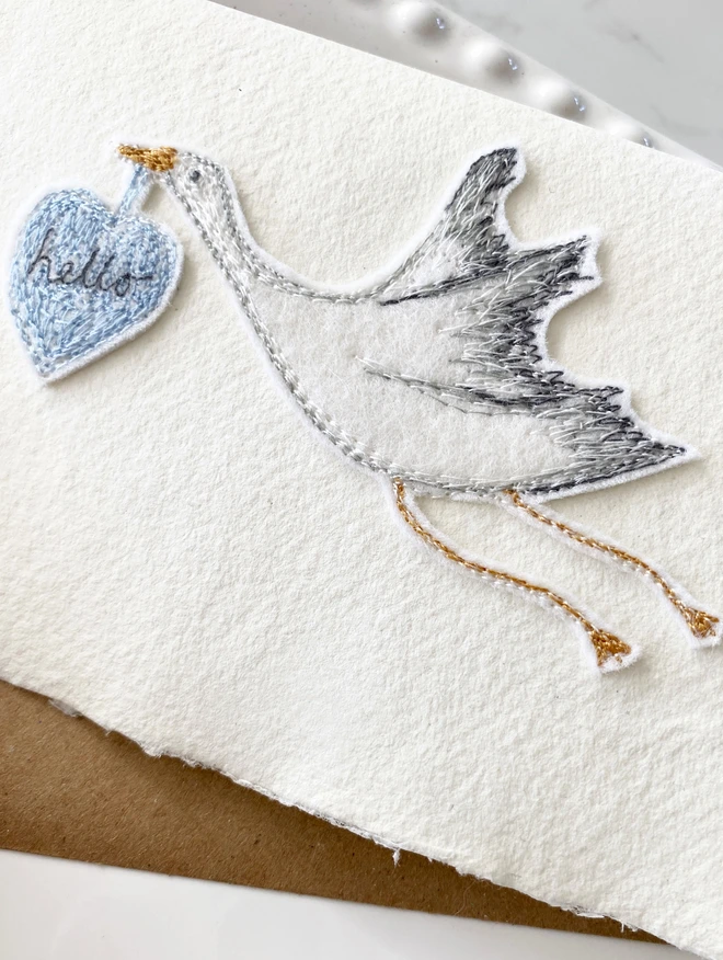 Stork New Baby Card