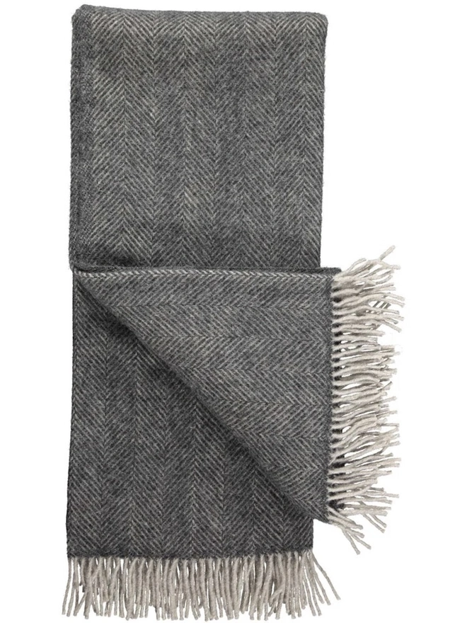 Organic Wool Throw, an organic wool throw folded on a white surface. 