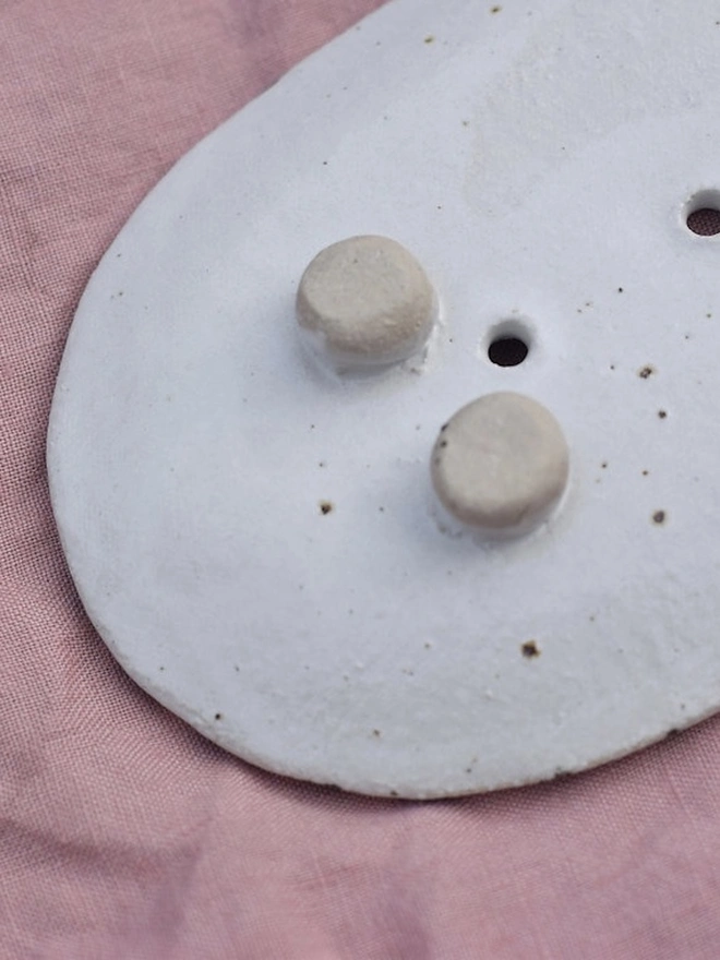 Oval Ceramic 'Rye' Soap Dish