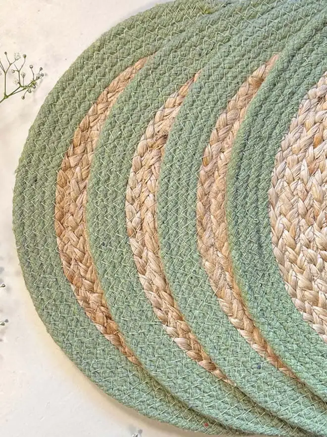 Seagrass Placemats Olive (Set of 4)