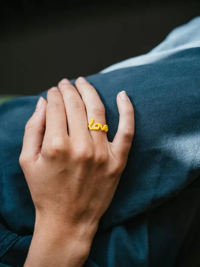 Love Ring in yellow.