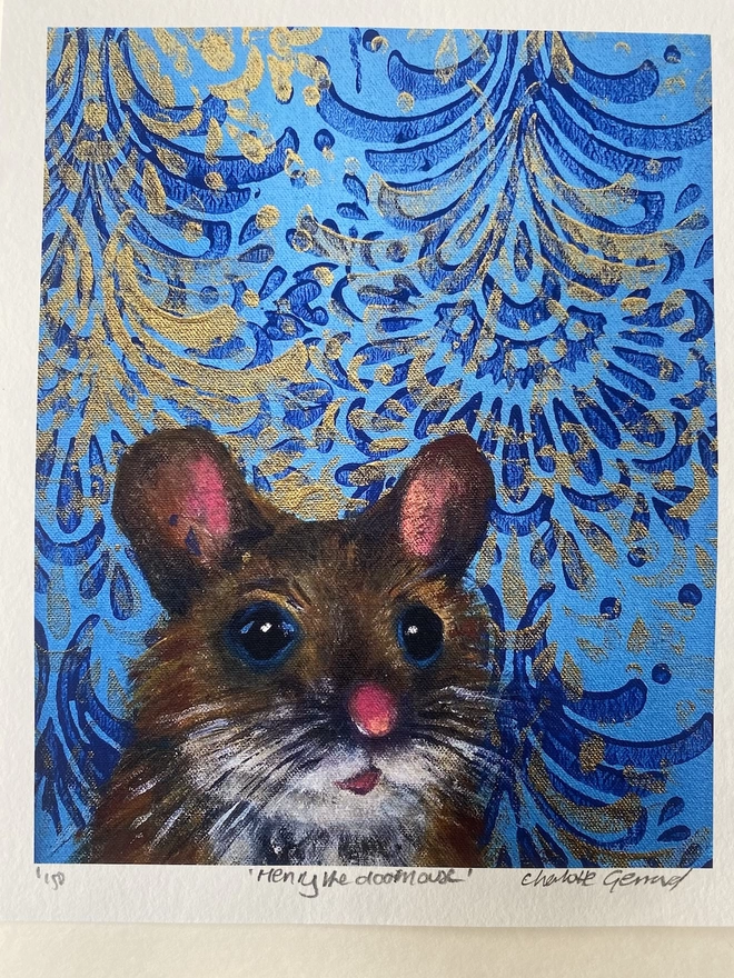 Henry the Doormouse print 