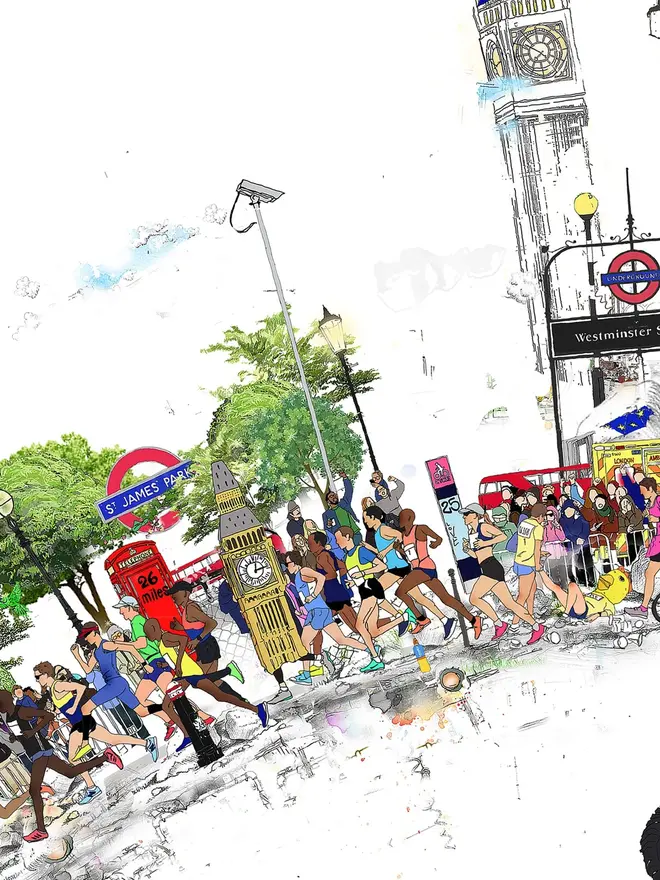 Personalised London Marathon Print