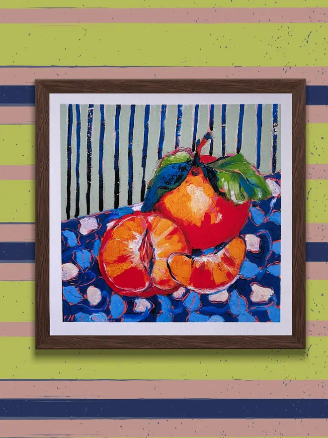 Mara Wanda oranges art print