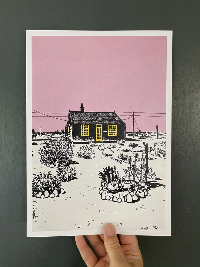 Prospect cottage A4 print