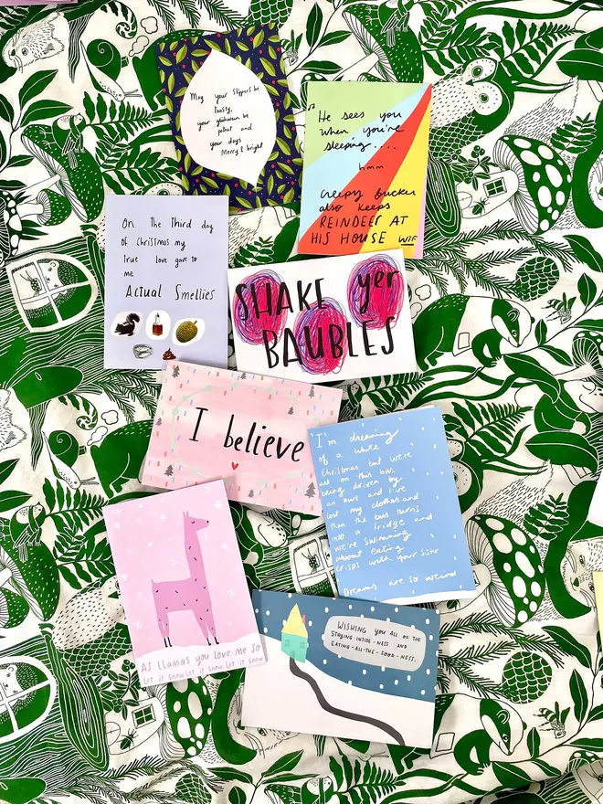A mixed pack of Nicola's best selling xmas designs