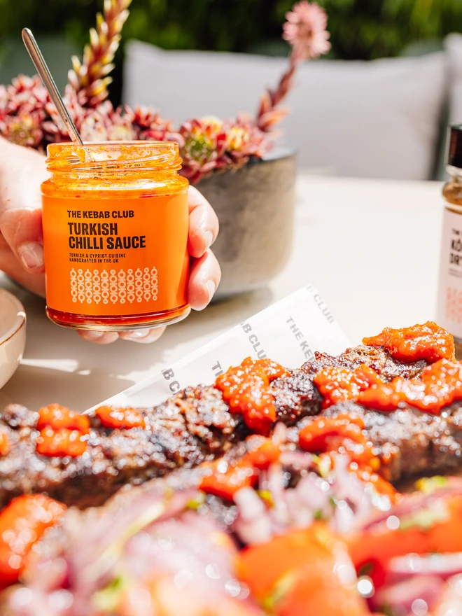 jar of turkish chilli sauce