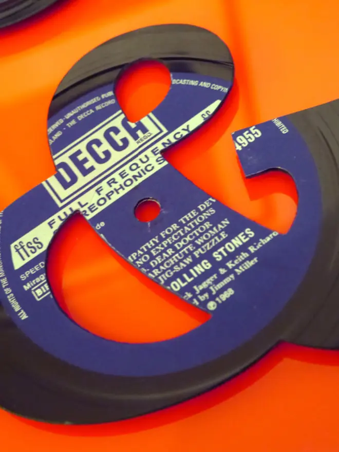 keith haynes only rock & roll rolling stones vinyl art