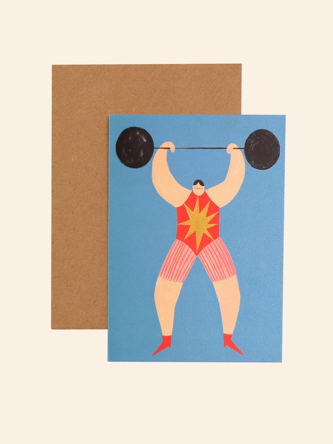 Strongman Father's Card
