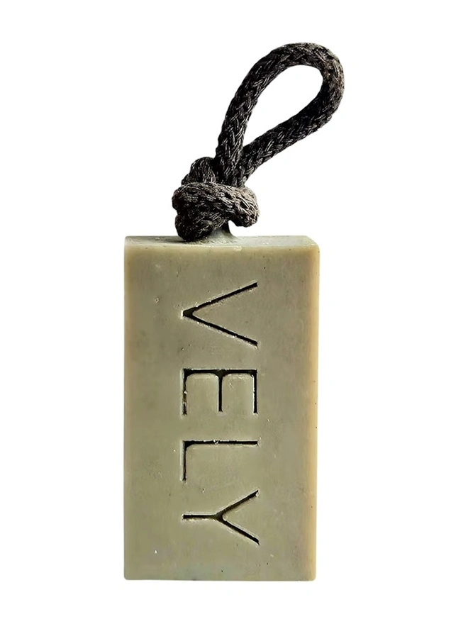 Dead Sea Clay Natural Soap On A Rope "Sea Meditation"