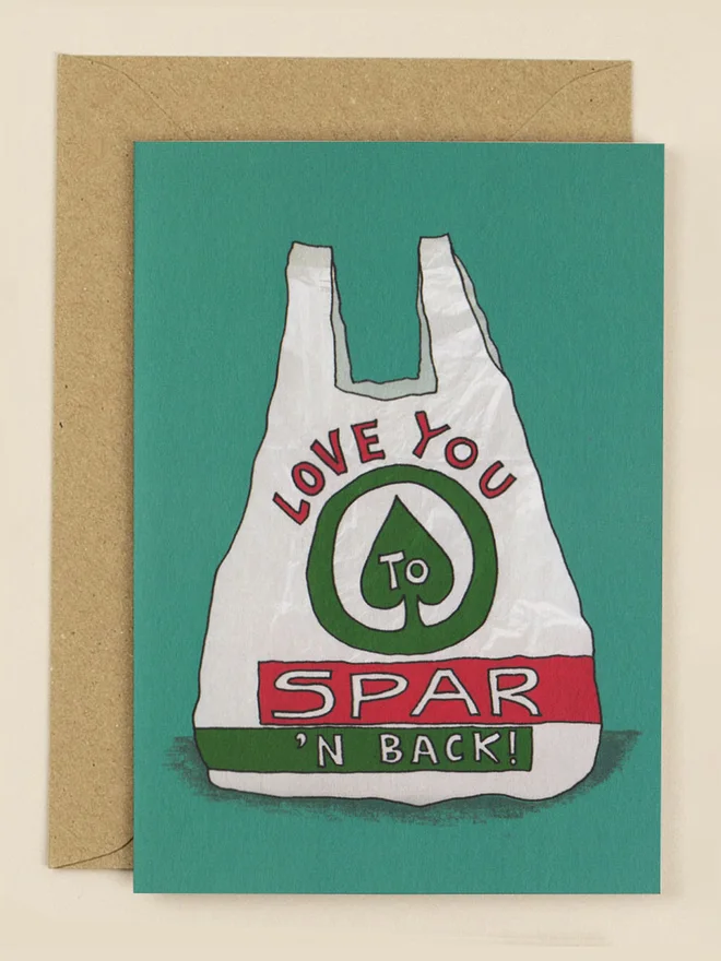 Love You to Spar and Back Greeting Card 