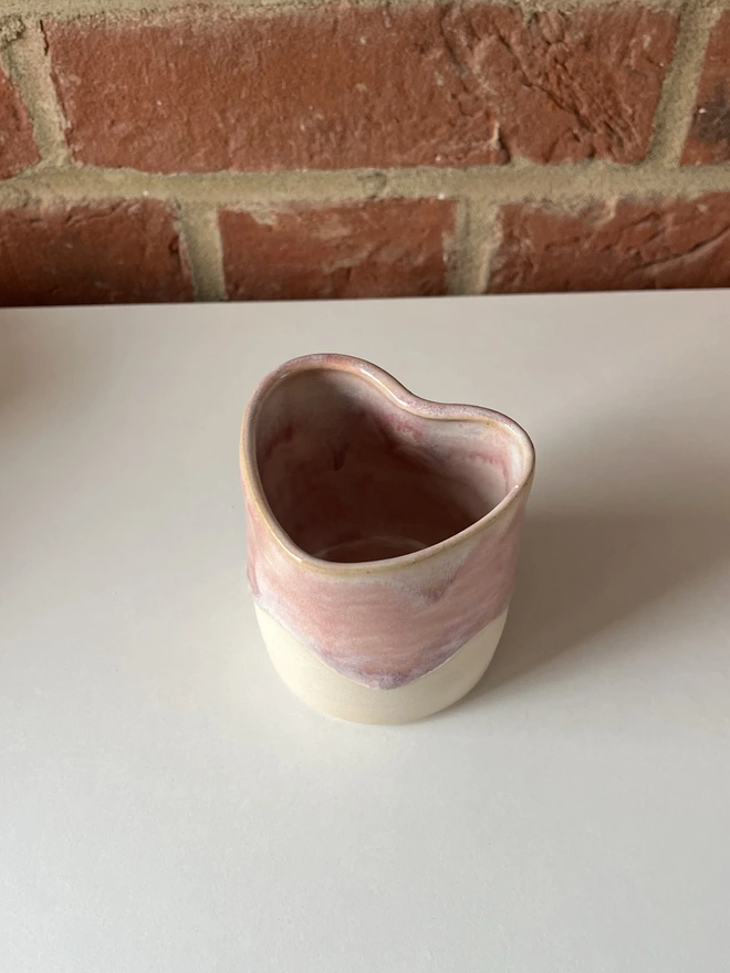 Pink Heart Espresso Cup