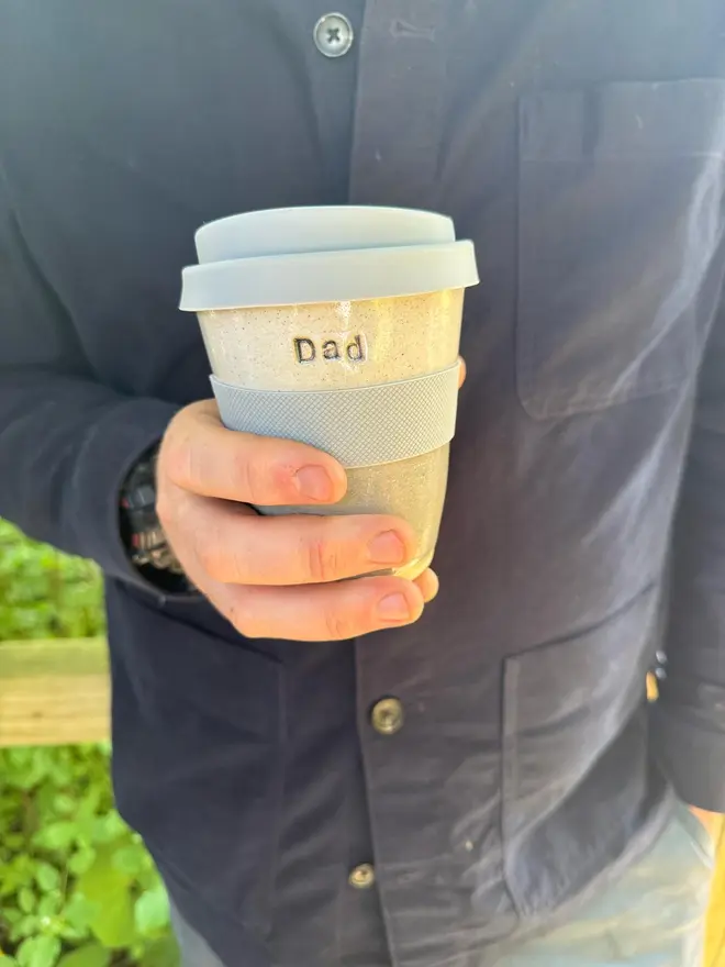dad ceramic travel mug
