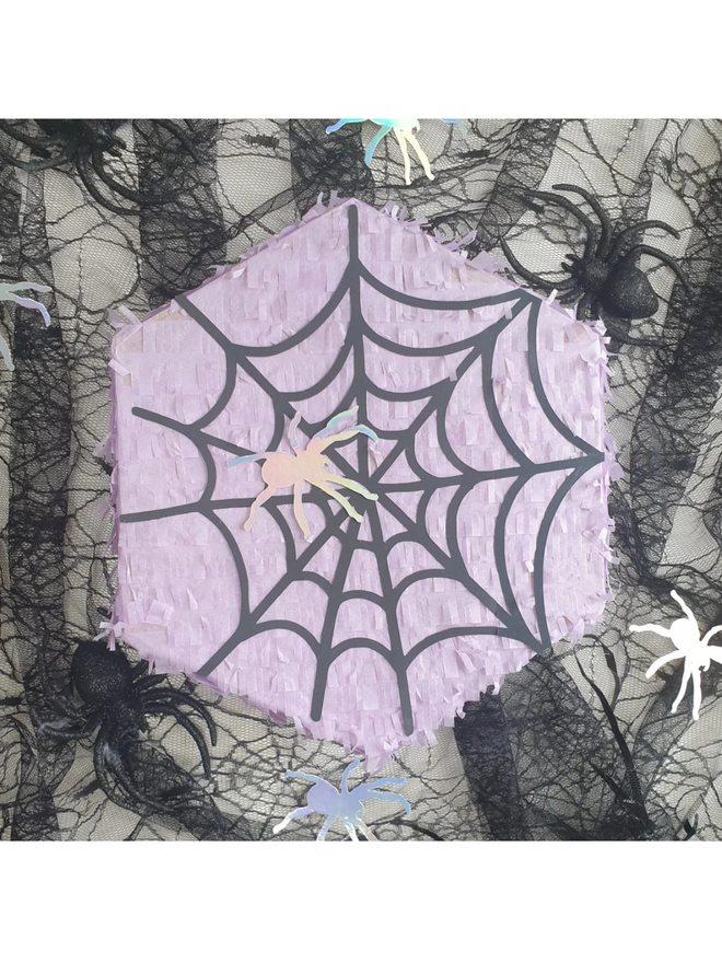 Spider web halloween pinata