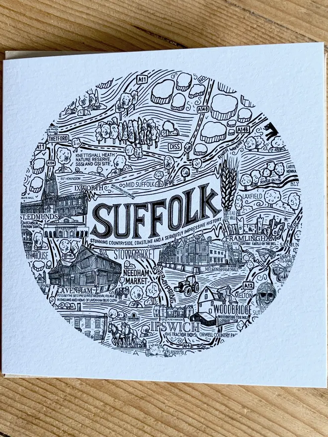 Suffolk greetings card