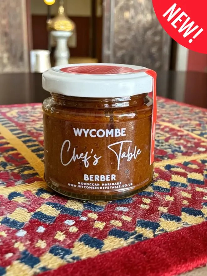 Rich and aromatic Berber marinade from Wycombe Chefs Table Spice Blend Makers. This deep, earthy blend of North African spices promises to add bold and smoky flavours to meats and vegetables