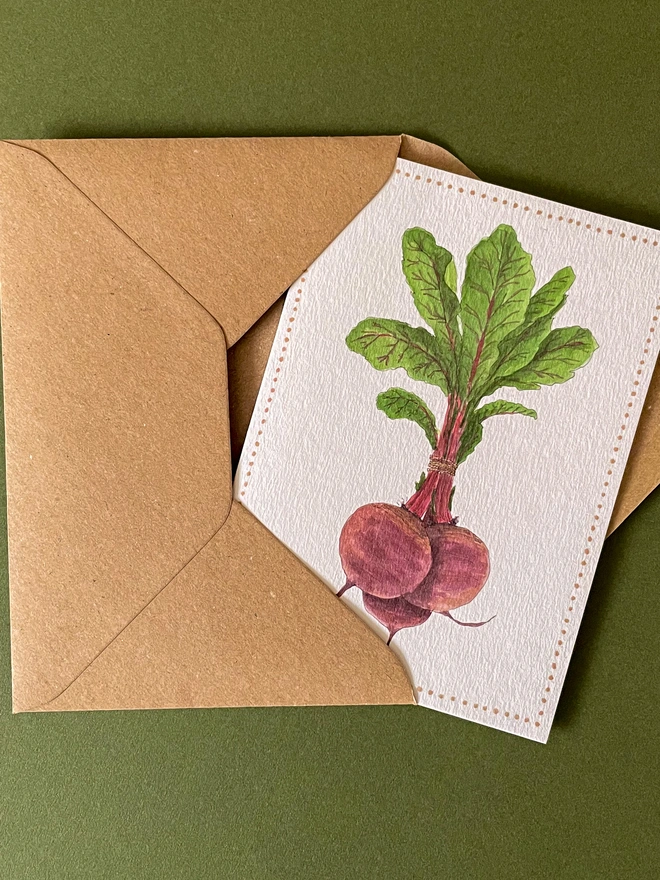 Beetroot and Envelope