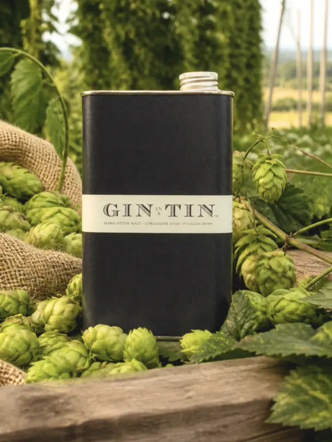 Gin in a Tin - 50Cl Tin - London Dry Fuggles Hops, Coriander Seed & Maris Otter Malt Gin No.11