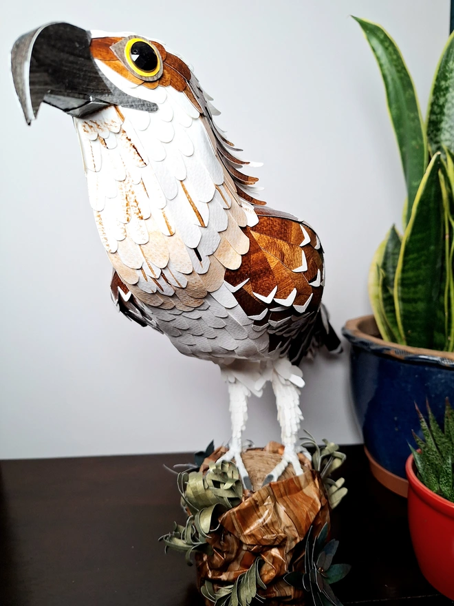 Bird Sculpture made from paper
