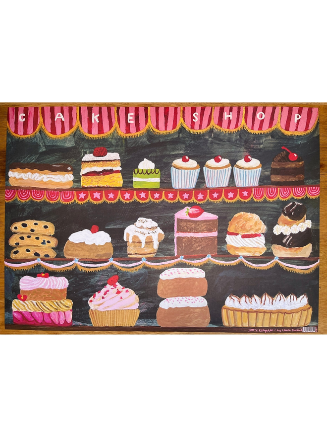 Cake wrapping paper