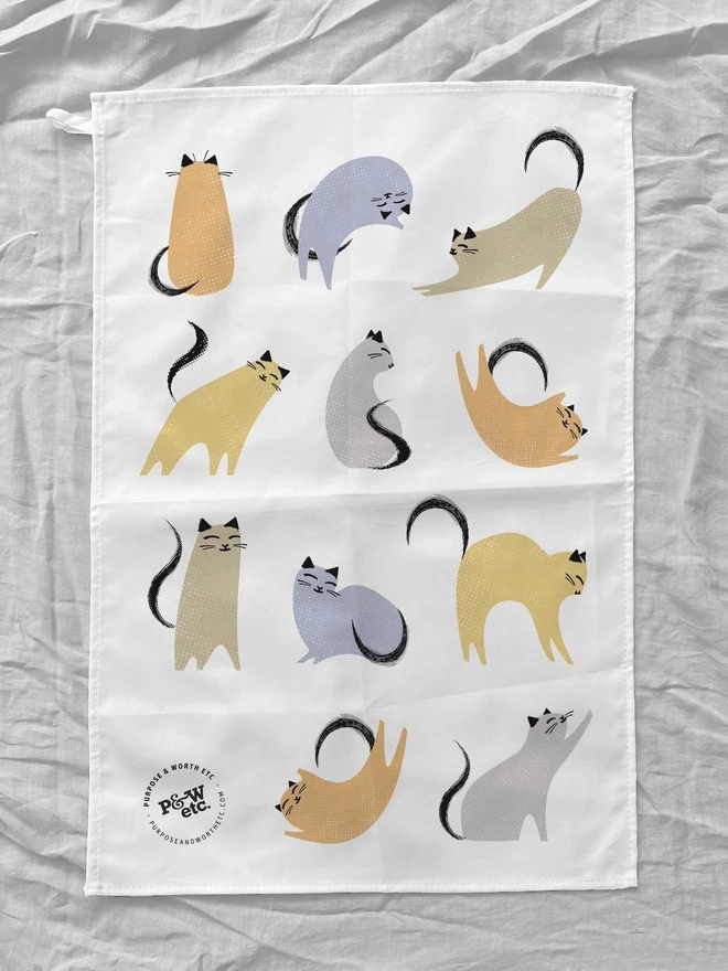 Sweet Cat Tea Towel