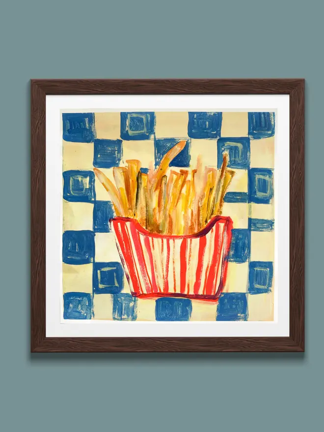 French fries art print