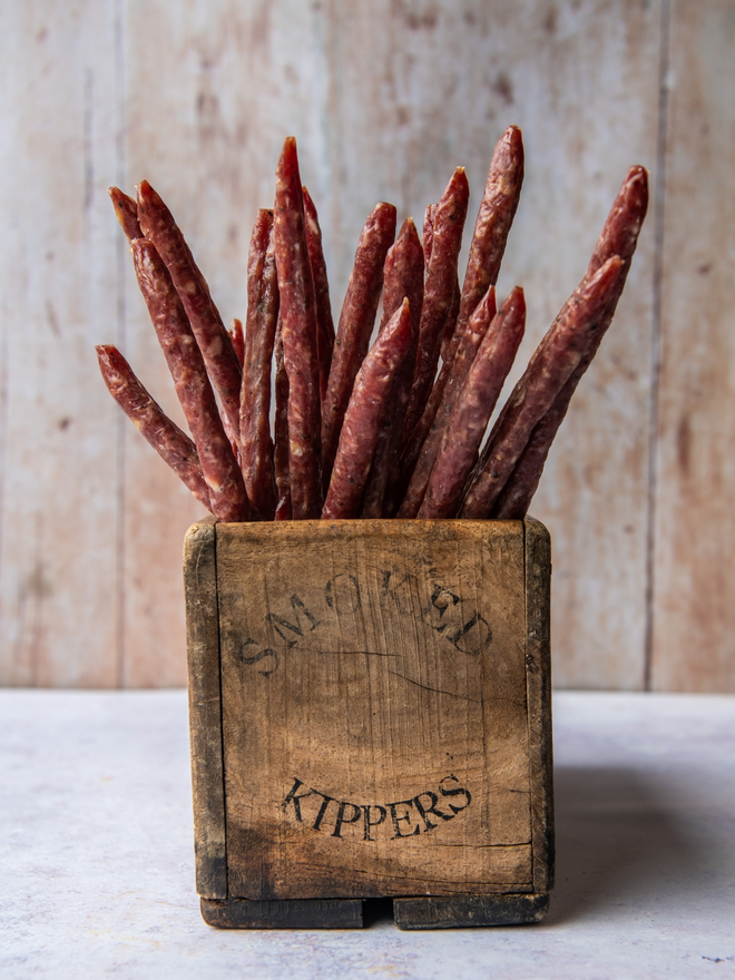 Red Wine & Draycott Blue Salami Pokers