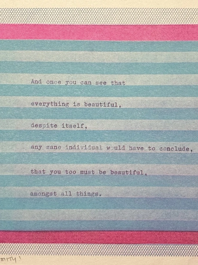 'Uniformity' A5 Risograph Print Wall Art