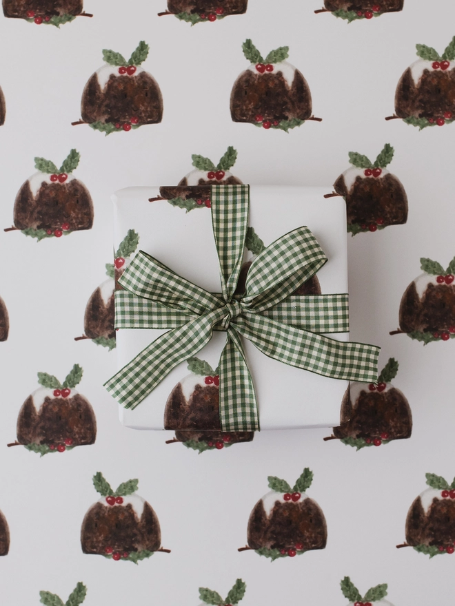 Christmas Pudding Wrapping Paper 