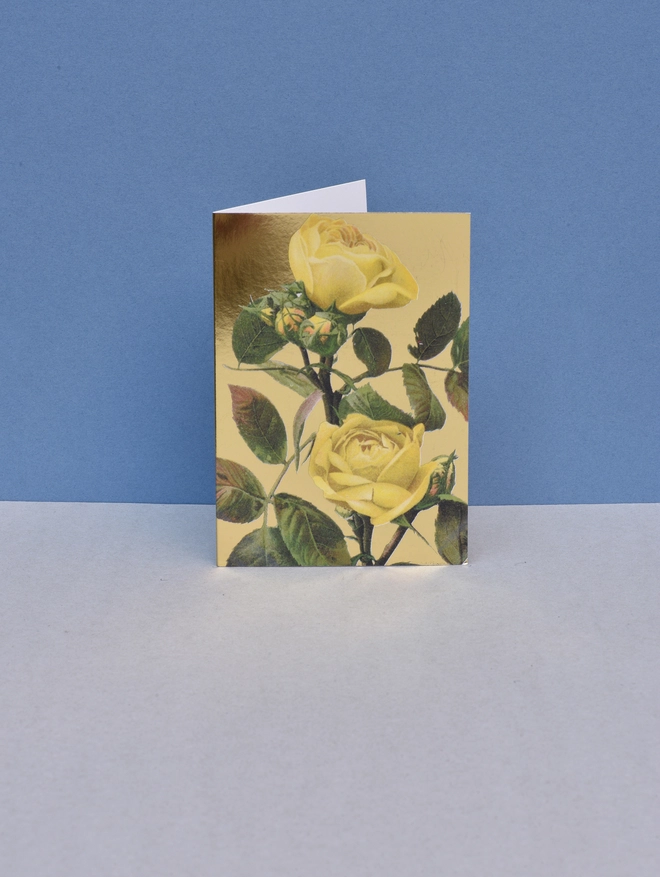 YELLOW ROSES CARD