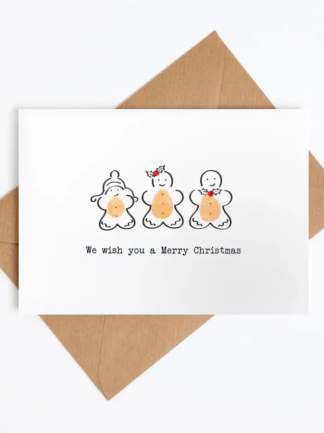 gingerbread christmas card making kit