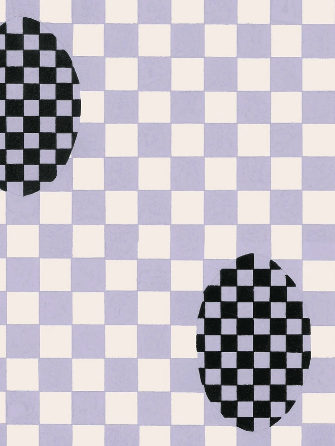 Deco Checkers In Violet Veil Wallpaper Micaela Sharp 